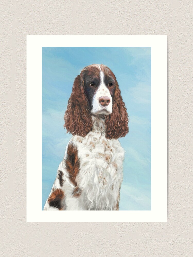 springer spaniel painting