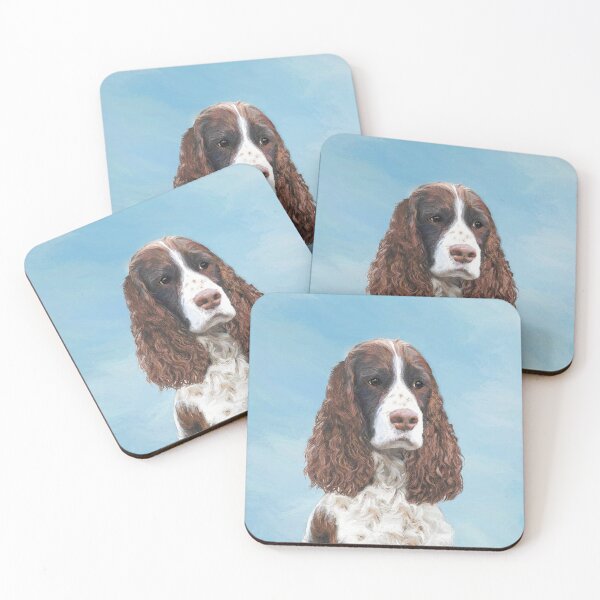 Item preview, English Springer Spaniel Painting Original Dog Art designed and sold by alpendesigns.