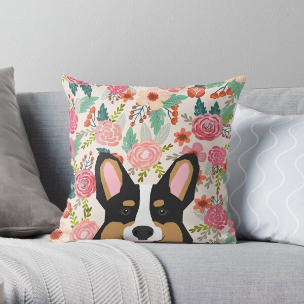 Corgi Dog Original Art Decorative Pillow, Abstract Throw Pillow Cover, –  georgemillerart