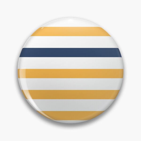 Item preview, Yellow and white stripes with blue. Nautical decor designed and sold by Latte Design.