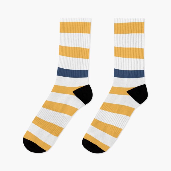 Item preview, Yellow and white stripes with blue. Nautical decor designed and sold by Latte Design.