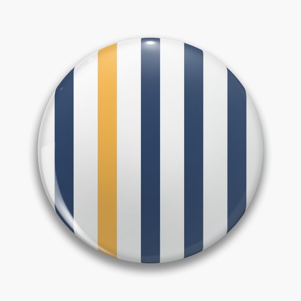 Item preview, Blue and white stripes with yellow designed and sold by Latte Design.