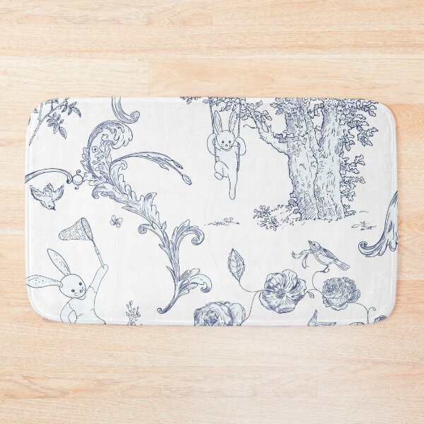 Artikelvorschau, Blauer Hase Toile Blauer Toile Blauer Hase Toile Blauer Toile-Druck entworfen und verkauft von monpetitbijou.