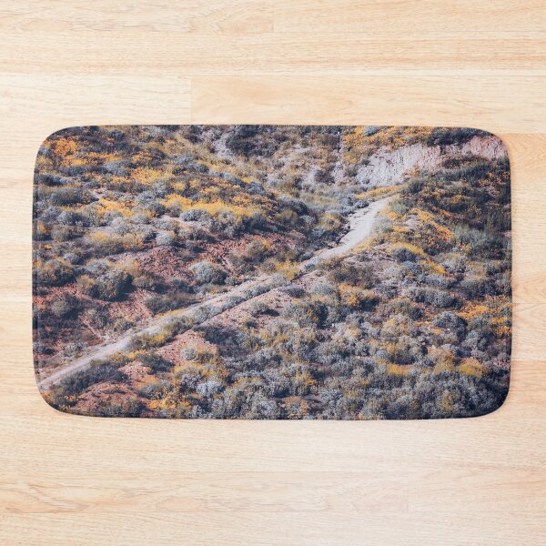 Item preview, blooming yellow poppy flower field over the mountain in California, USA designed and sold by Mrvell.