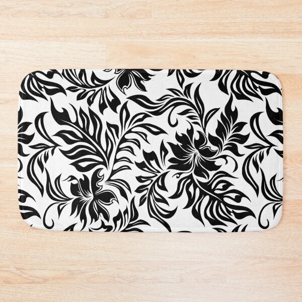 Item preview, Waikiki Hibiscus Hawaiian Pareau Floral - Black & White designed and sold by DriveIndustries.