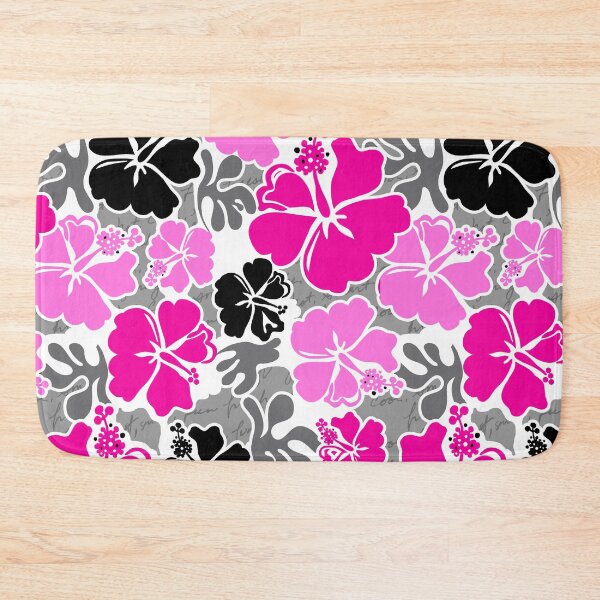 Item preview, Akahai Hawaiian Hibiscus Tropical Floral - Pink & Black designed and sold by DriveIndustries.