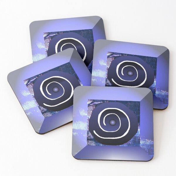 Item preview, White spiral on blue  designed and sold by Gotoo.