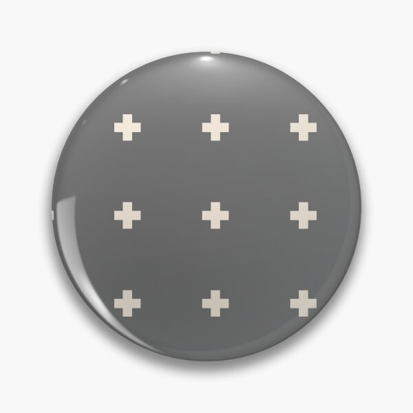 Item preview, Swiss Cross in grey and cream designed and sold by Latte Design.