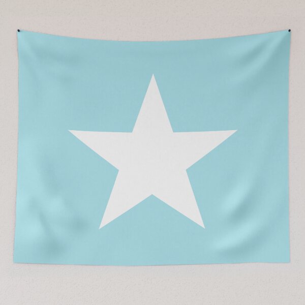 Item preview, Star in blue and white designed and sold by Latte Design.