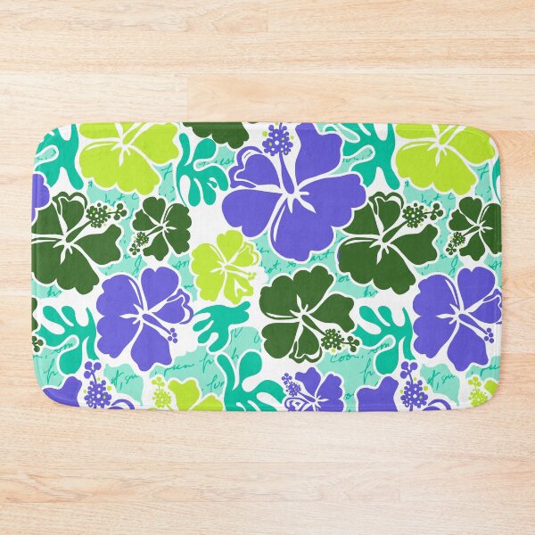 Item preview, Akahai Hawaiian Hibiscus Tropical Floral - Mint & Purple designed and sold by DriveIndustries.