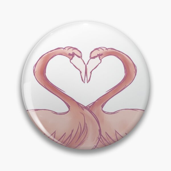 Item preview, Flamingo love designed and sold by happyfox.