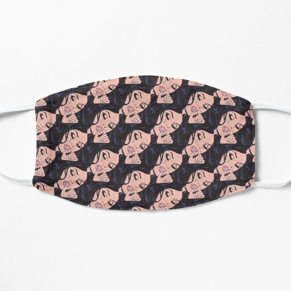 Side Cry Why comic kawaii pinup girl Mask