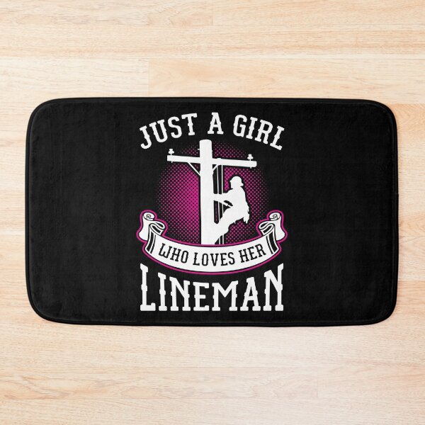 Item preview, Girl Who Loves Her Lineman Line Worker Gift Idea designed and sold by haselshirt.
