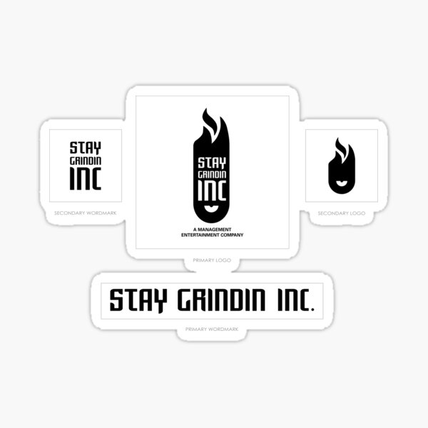 Stay Grindin Inc. - Art Board Concept Design Sticker
