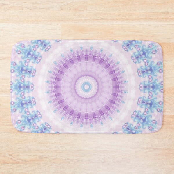 Item preview, Pastel Purple and Blue Mandala designed and sold by Kelly Dietrich Mandala & Fractal Art.
