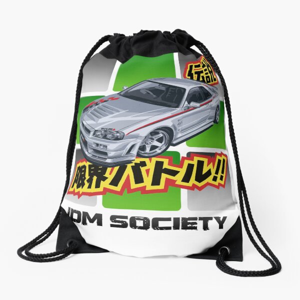 Nismo Z-Tune R34 Skyline GT-R Drawstring Bag