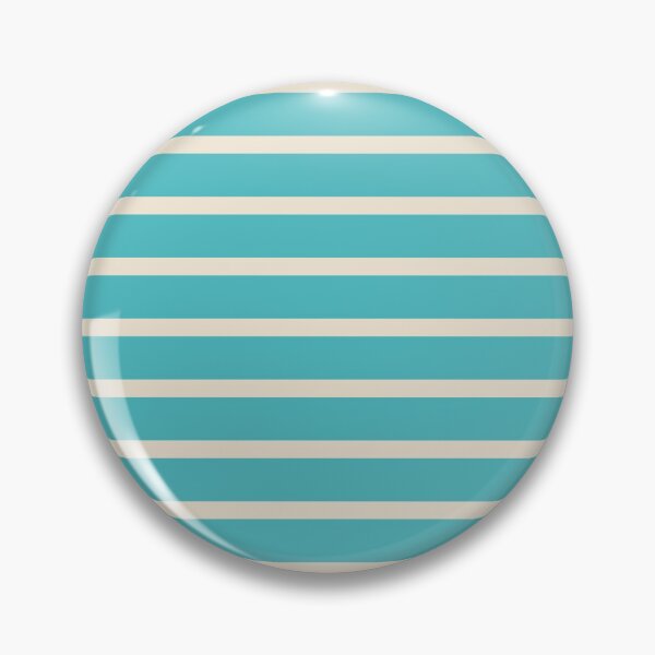 Item preview, Turquoise and light cream stripes designed and sold by Latte Design.