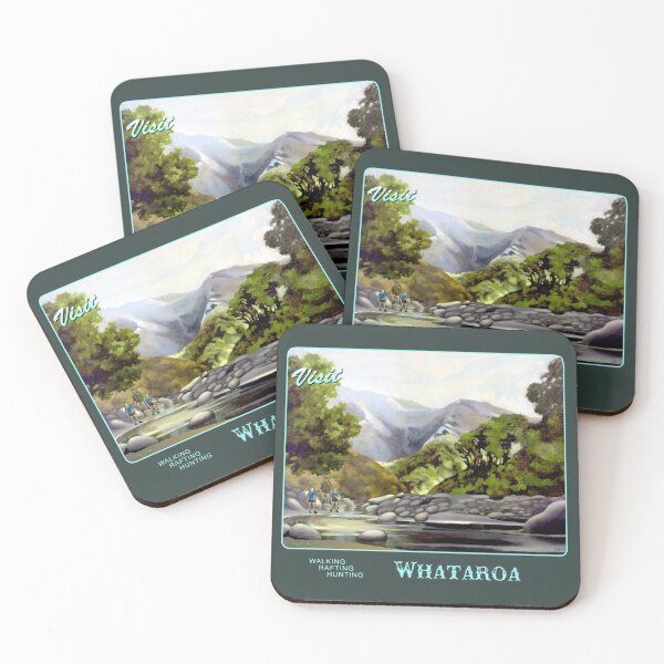 Item preview, Whataroa Vintage Poster 2 designed and sold by Patricia Howitt.