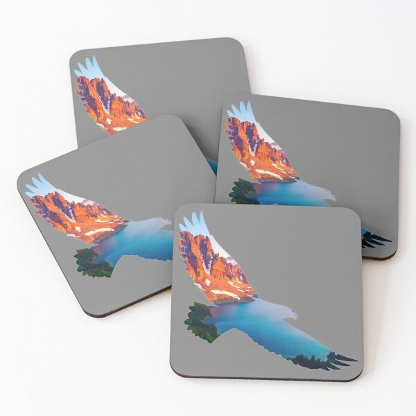 Item preview, Eagle Silhouette Mountain Lake Cutout designed and sold by nickp1480.