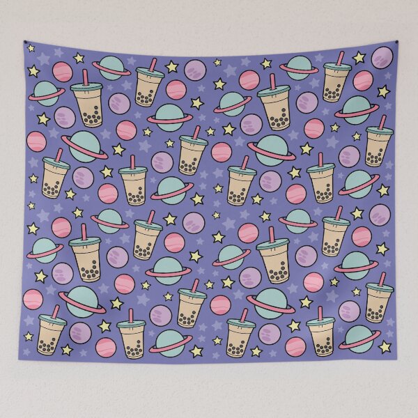 Item preview, Bubble Tea Universe - Starry Kawaii Boba Galaxy Pattern designed and sold by BobaTeaMe.