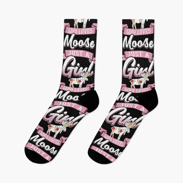 Item preview, Girl Loves Moose Spirit Animal Pink Gift Idea designed and sold by haselshirt.