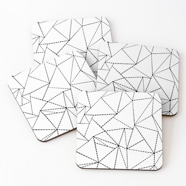 Item preview, Abstract Dotted Lines Black on White designed and sold by ProjectM.