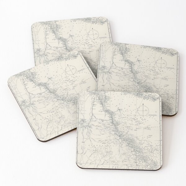 Item preview, Queensland Great Barrier Reef Map designed and sold by upoutandaway.