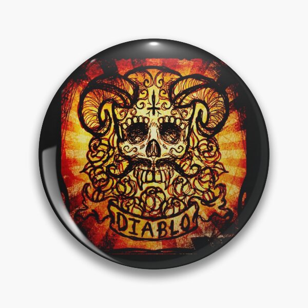 Item preview, El Diablo Sugar Skull designed and sold by ShayneoftheDead.