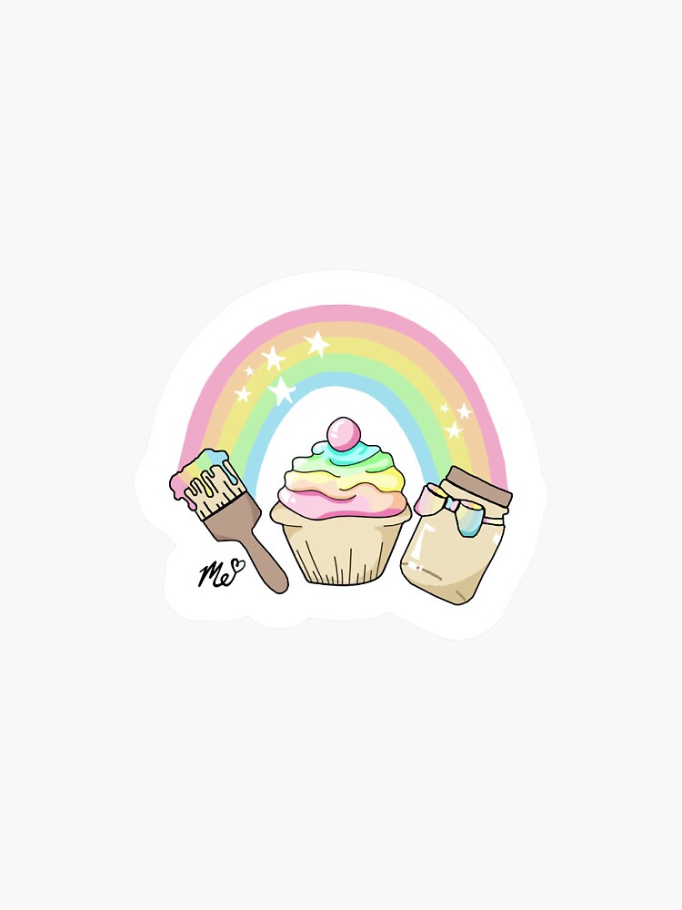 Squishy Stickers Redbubble - omg cupcake gets frozen glitch meepcity gardening roblox