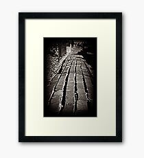 Grave danger Framed Print