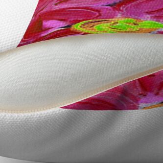 Alternate view of Fuchsia Floral Throw Pillow