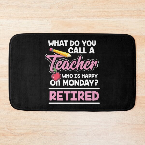 Item preview, Happy On Monday Retired Teacher Retirement Gift designed and sold by haselshirt.