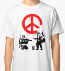 Banksy - Soldiers Painting Peace (CND Soldiers) Classic T-Shirt