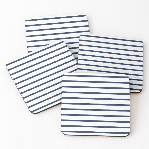 Item preview, Blue and white stripes designed and sold by Latte Design.