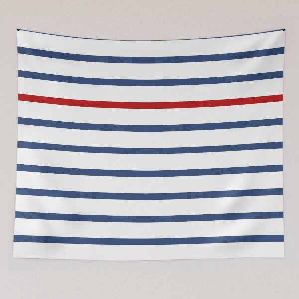 Item preview, Blue stripes and one red designed and sold by Latte Design.