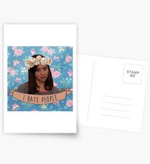 Ich hasse Leute - April Ludgate Postkarten