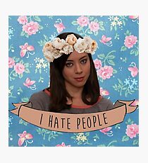 I Hate People - April Ludgate Photographic Print