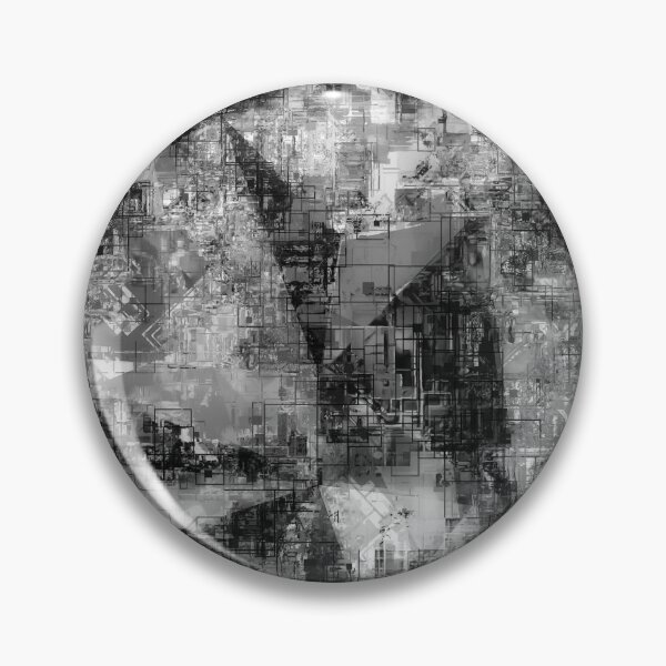 Item preview, psychedelic geometric triangle pattern abstract background in black and white designed and sold by Mrvell.