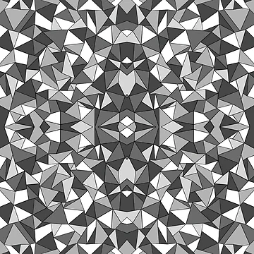 Artwork thumbnail, Abstract Collide Grey Outline by ProjectM
