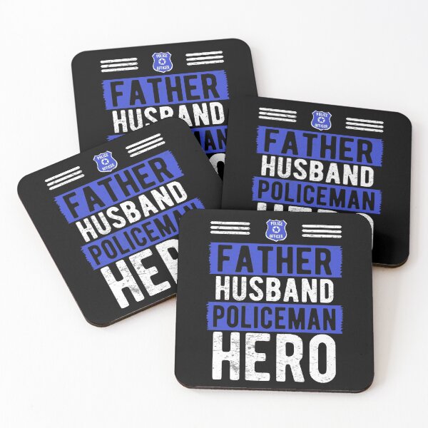 Item preview, Father Husband Policeman Hero Shirt designed and sold by Dan66.