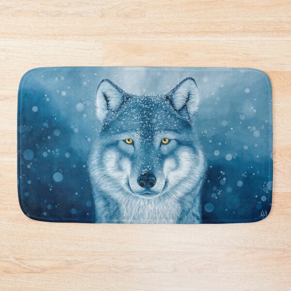Item preview, Blue Wolf in Snow designed and sold by NeonFuzz.
