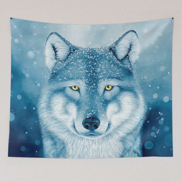 Item preview, Blue Wolf in Snow designed and sold by NeonFuzz.