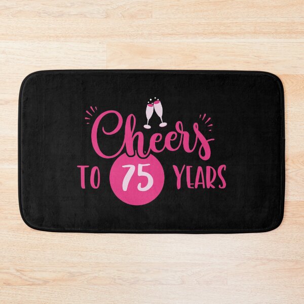 Item preview, 75th Birthday Cheers Chic Pink Gift Idea designed and sold by haselshirt.