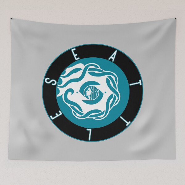 Item preview, Seattle Flag Decal designed and sold by Decal Mania.