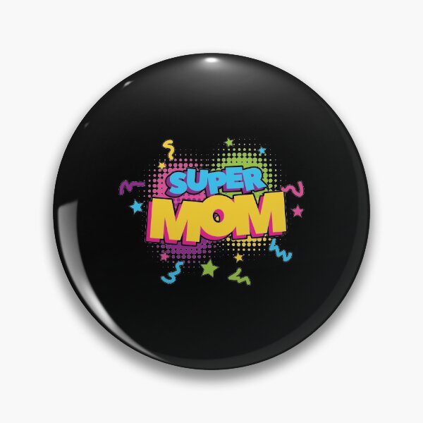 Artikelvorschau, Pop Art Shirt Super Mom Graphic Art Gift Tee entworfen und verkauft von haselshirt.