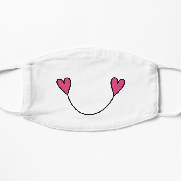 Cute Smile with Heart Flat Mask