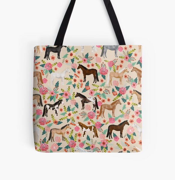 Aperçu de l'œuvre Chevaux floral races de chevaux animaux de ferme animaux créée et vendue par PetFriendly.