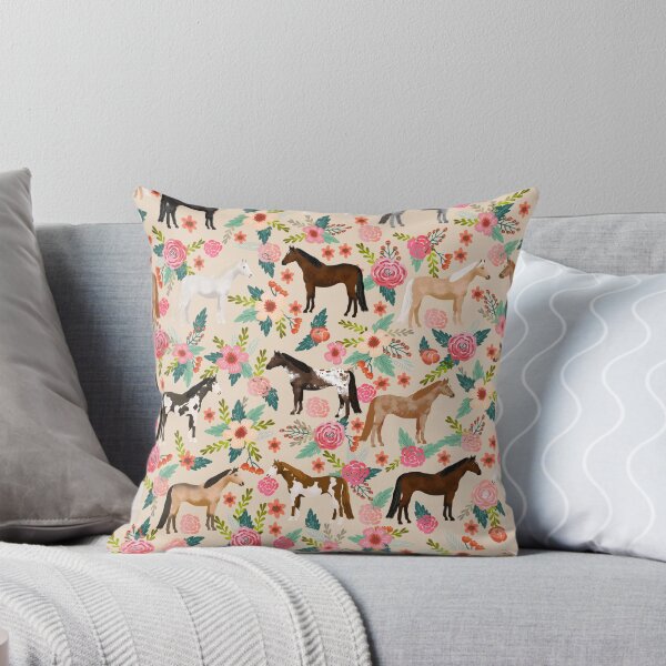 Item preview, Horses floral horse breeds farm animal pets  designed and sold by PetFriendly.