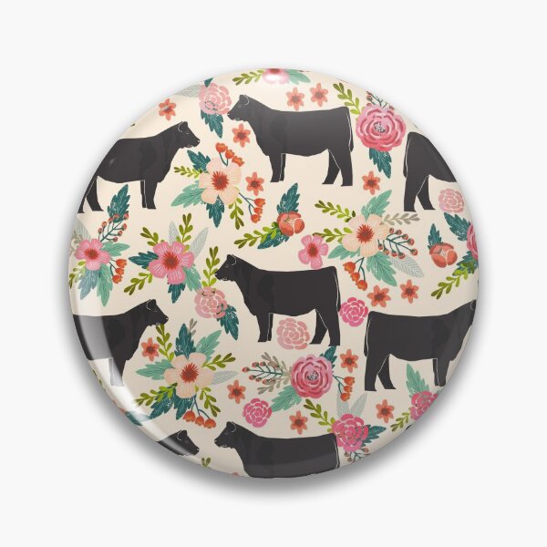 Item preview, Show Steer cattle breed floral animal cow pattern cows florals farm gifts designed and sold by PetFriendly.