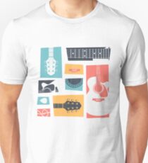 Guitar Collage Unisex T-Shirt